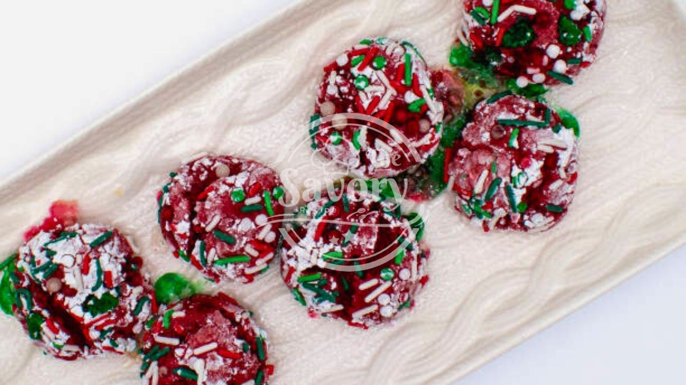 Red Velvet Crinkle Kisses